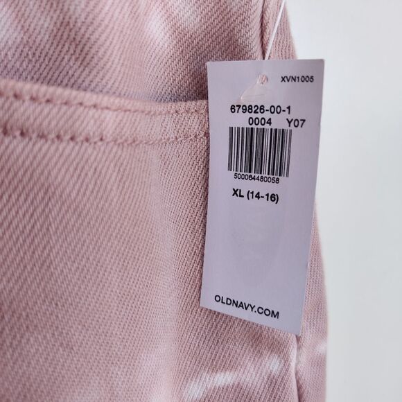Old Navy Pink Tie Dye Denim Skirt New With Tags Girls Size XL 14-16 - Picture 8 of 9